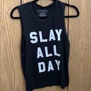 Slay all day tank top